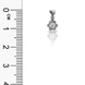 Золота підвіска з діамантом "Diana", 0.49, 1Кр57-0,12-4/6, Білий