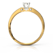 Золотое кольцо с бриллиантом "Еuphoria", уточнюйте, 1Кр57-0,03-2/1, Белый