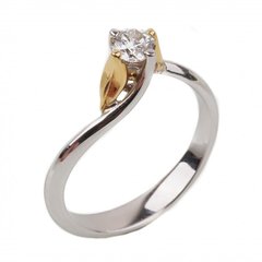 Золотое кольцо с бриллиантом YZ29992, уточнюйте