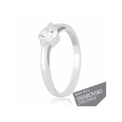 Серебряное кольцо с цирконием SWAROVSKI ZIRCONIA К2С/731