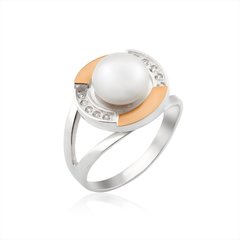 Серебряное женское кольцо "Luiza", уточнюйте, Белый