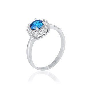 Серебряное кольцо КК2ФЛТ/475, 15.5