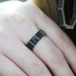 Серебряное кольцо "Felicity Black G", Черный, 15, Черный