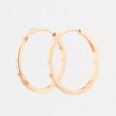 Золоті сережки-кольца (діаметр 2,5 см)