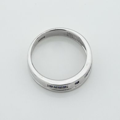 Фото Золотое кольцо с сапфирами и бриллиантами 103142