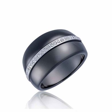 Серебряное кольцо с1107ч, уточнюйте, Черный
