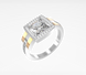Серебряное женское кольцо "Panama", уточнюйте, Белый