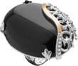 Серебряное женское кольцо "Giovanna", уточнюйте, Черный