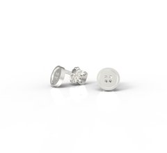 Срібні сережки цвяшки "Buttons Diamond"