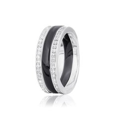 Серебряное кольцо с керамикой КК2ФК/1004-16