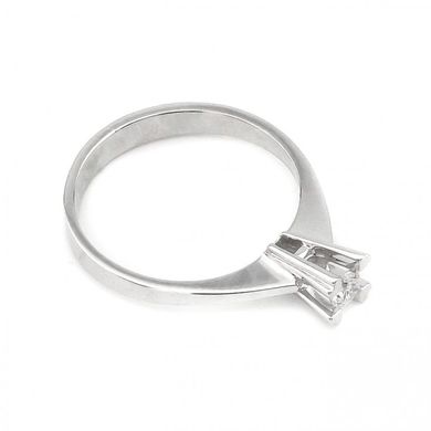 Золотое кольцо "Сердечки" с бриллиантом YZ6347, 16