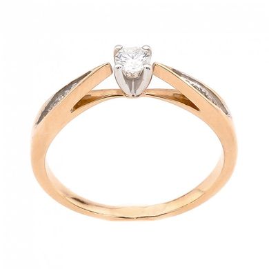 Золотое кольцо с бриллиантами RO02270, уточнюйте