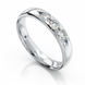 Золота обручка з діамантами "Evie", уточнюйте, 2Кр57-0,11-4/3; 1Кр57-0,09-3/3, Білий