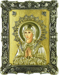 Фото Ікона Пресвятої Богородиці Семистрільна з сусальним золотом