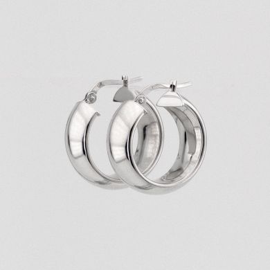 Золотые серьги-кольца (Диаметр 2 см) C12950