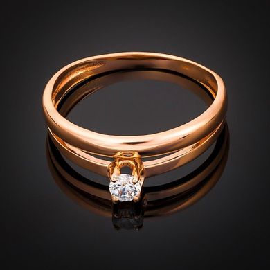 Золотое кольцо "Lovely", 16.5, 2.04, Белый
