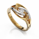 Золотое кольцо с бриллиантом "Cindy", уточнюйте, 1Кр57-0.08-4/4, Белый