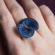 Серебряное кольцо "Guiliaine Sapphire", Синий, 15, Синий