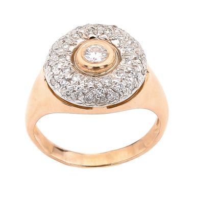 Золотое кольцо с бриллиантами 11023-1dia, уточнюйте