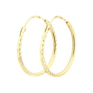 Золотые серьги-кольца C12541