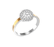 Серебряное женское кольцо "Swarovski", уточнюйте, Белый