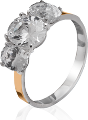Серебряное женское кольцо "Idyll", уточнюйте, Белый