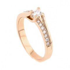 Золотое кольцо с бриллиантами YZ5604, уточнюйте