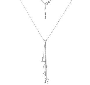 Фото Серебряное колье "Love"
