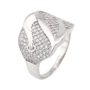 Серебряное кольцо с фианитами K11576, уточнюйте