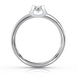 Золотое кольцо с бриллиантом "Murmuring", уточнюйте, 1Кр57-0,28-5/5, Белый