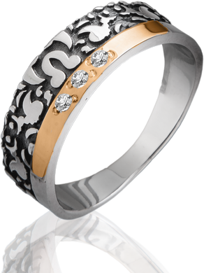 Серебряное женское кольцо "Camellia", уточнюйте, Белый