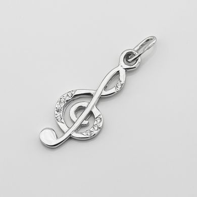 Срібна підвіска Скрипковий ключ