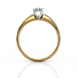 Золота каблучка з діамантом "Jessica", уточнюйте, 1Кр57-0,04-2/1, Белый