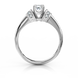 Золотое кольцо с бриллиантами "Fabulous", 16.5, 3.80, 4Кр57-0,03-4/5; 6Кр57-0,08-2/3; 1Кр57-0,22-2/3, Белый