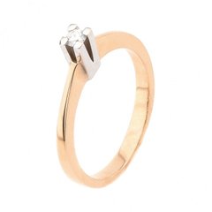 Золотое кольцо с бриллиантом RO05548, уточнюйте