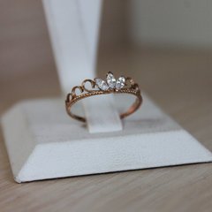 Фото Позолоченное кольцо "Princess"