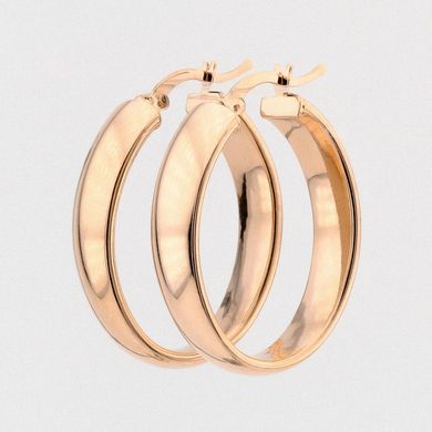 Золотые серьги-кольца (Диаметр 4х3 см) C12901