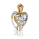 Золота підвіска з діамантами "Empyrean love", 2.52, 2Кр57-0,06-2/3, Білий