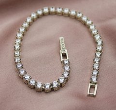 Жіночий срібний браслет "Round dance Diamond", Білий