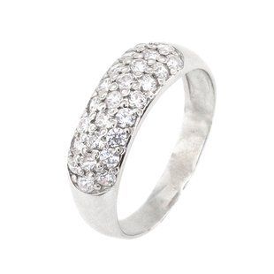 Серебряное кольцо с фианитами 11381-3, уточнюйте