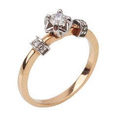 Золотое кольцо с бриллиантами RO02264, уточнюйте