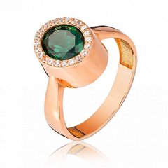 Золотое кольцо "Isabel", 17.5, 4.29, Зеленый