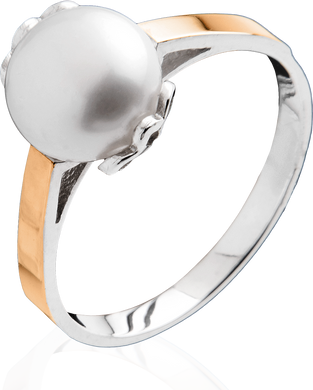 Серебряное женское кольцо "Belissimo", уточнюйте, Белый