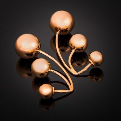 Золоті сережки цвяшки "Sphere", 7.65