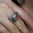 Серебряное кольцо "Beatrix", Рубин, 15, Рубин