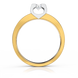 Золотое кольцо с бриллиантом "Sophie", уточнюйте, 1Кр57-0,31-4/3, Белый
