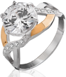 Серебряное женское кольцо "Masterpiece", уточнюйте, Белый