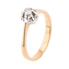 Золотое кольцо с бриллиантами RO03291, уточнюйте