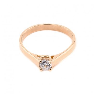 Золотое помолвочное кольцо с фианитом 11754-1, уточнюйте