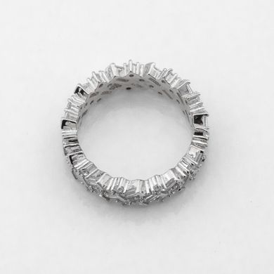 Срібний перстень-доріжка з фіанітами, уточнюйте